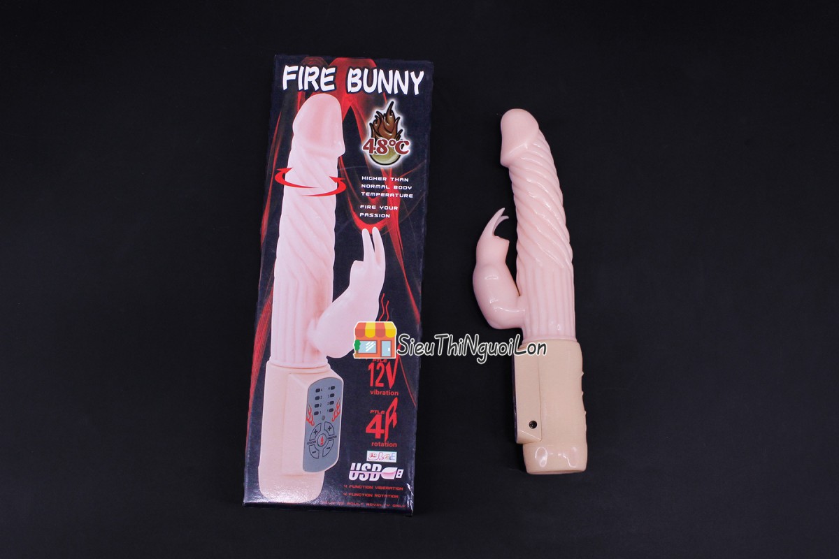  Shop bán Dương vật giả rung ngoáy phát nhiệt Fire Bunny nhập khẩu